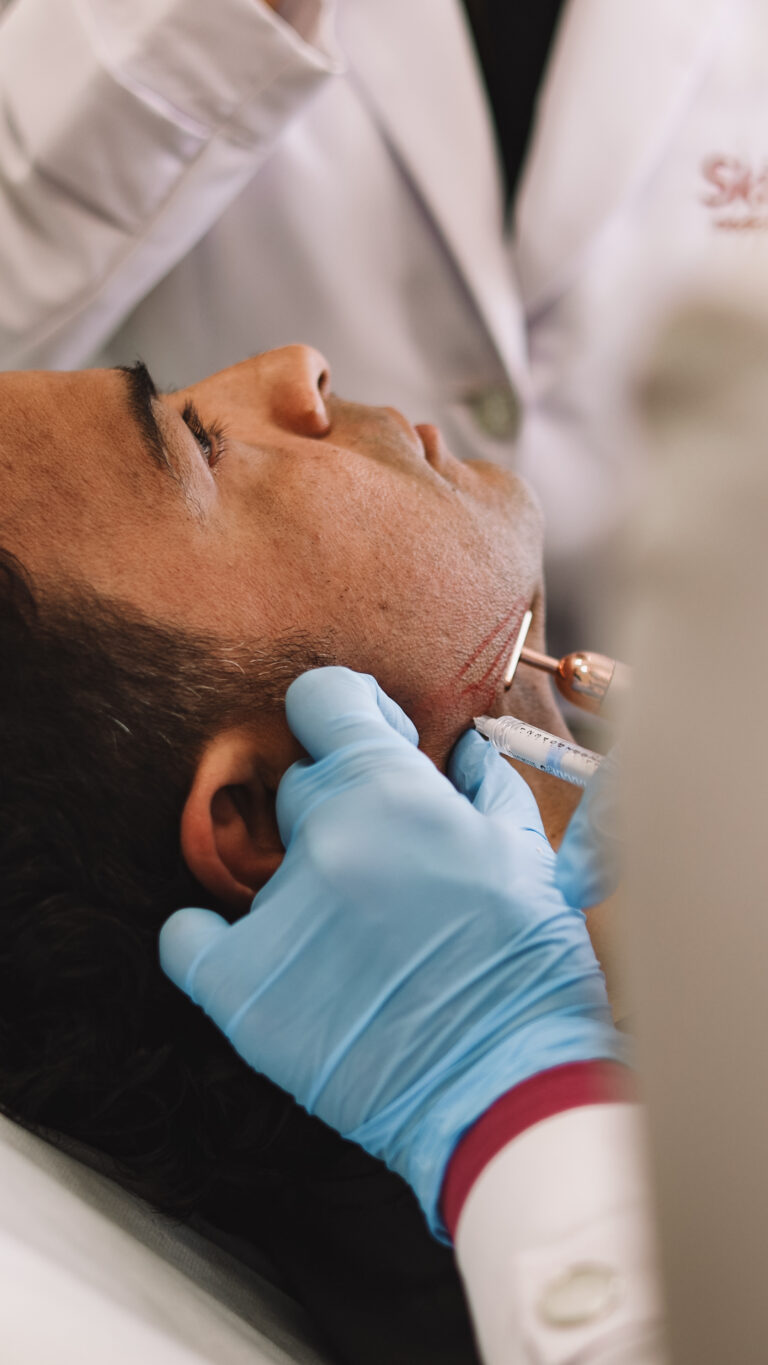 Contorno facial preenchimento